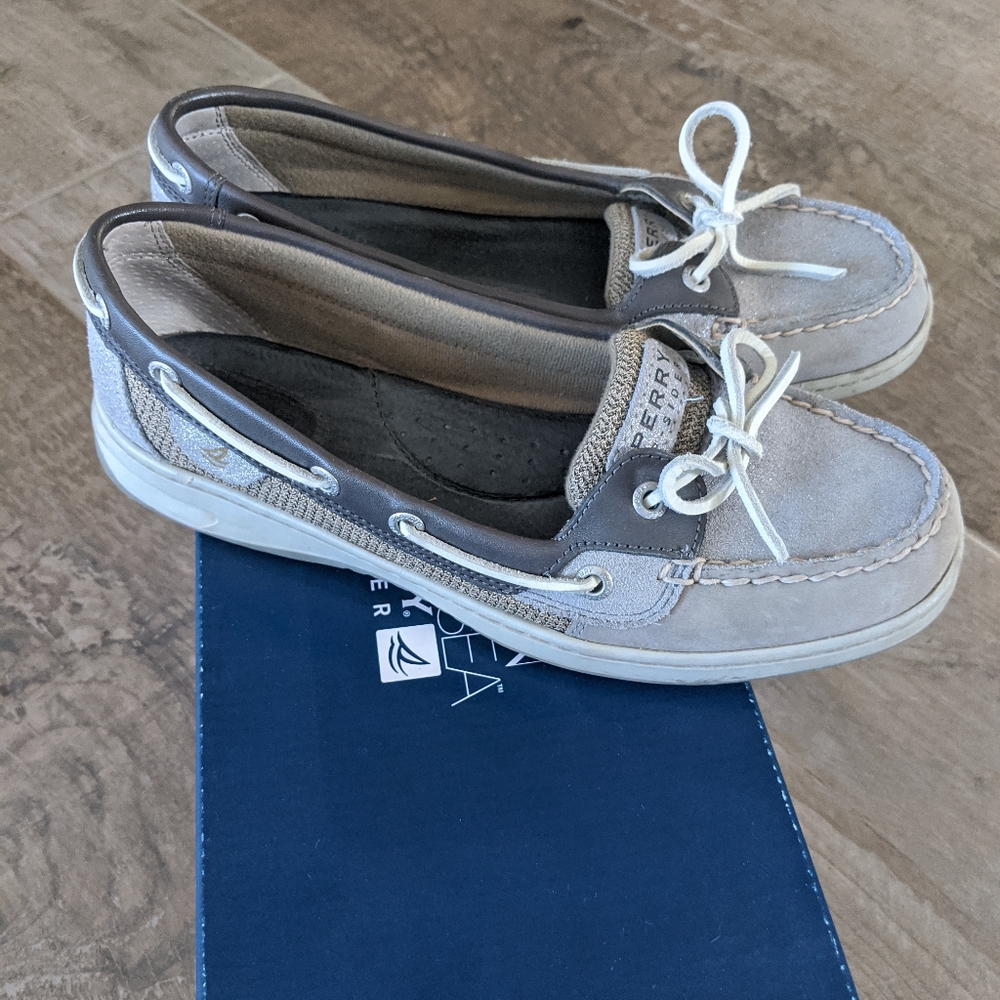 Sperry Top-Sider Angelfish Grey Sparkle Boat Shoe